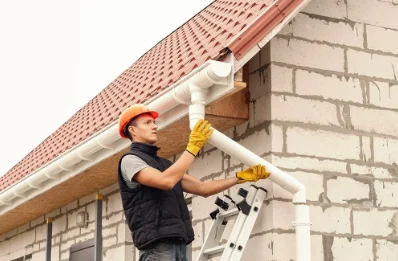 Pose et remplacement de gouttières à Seur